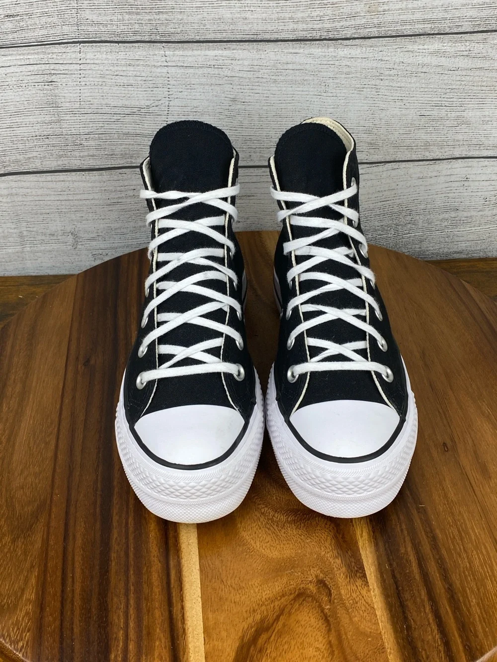 Converse Chuck Taylor All Star High Lift Platform Black Shoe 560845F Size 7.5